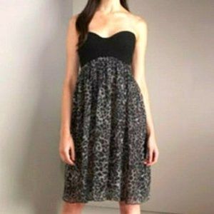 Diane Von Furstenberg Silk Asti dress Leopard print Black size 10
